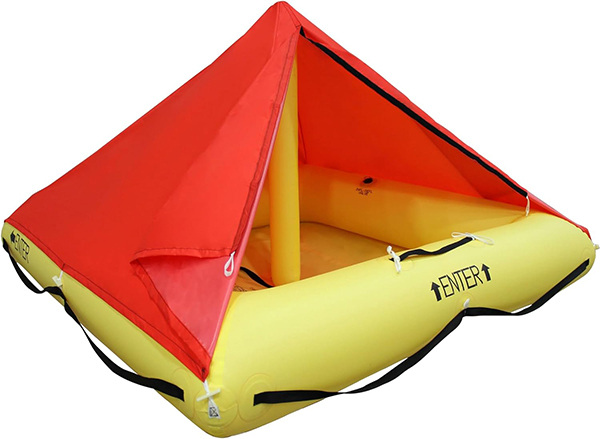 NON TSO 4 Person Life Raft with Canopy