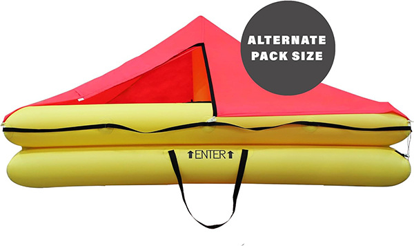 TSO 12 Person Endpack Life Raft with FAR 135 Survival Equipment Kit